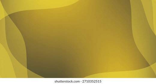 Una composición abstracta moderna de Formas suaves, fluidas y translúcidas en tonos de amarillo dorado y oliva. Las capas superpuestas crean profundidad y un gradiente suave y ondulado.