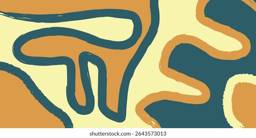 Modern abstract composition in warm and dark tones, perfect for bold artistic projects