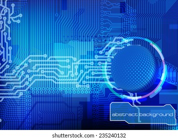 Modern abstract computer circuit background