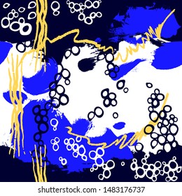 Modern abstract consept seamless pattern