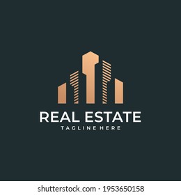 Modern abstract construction building real estate house logo design vector inspiration. Logo can be used for icon, brand, identity, apartment, city, architecture, home, and business company