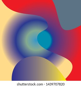 Modern abstract. Cool gradient shapes composition. Eps10 vector.