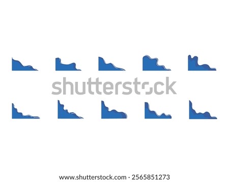 Modern Abstract Corner Element Set