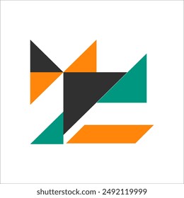 Modern Abstract Corner Shape Vector Element