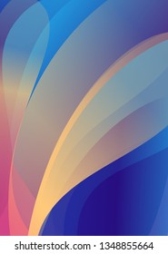 Modern abstract cover / background. Cool gradient shapes composition. Contrast colors. Design layout for banner, presentation, flyer, poster, mobile app