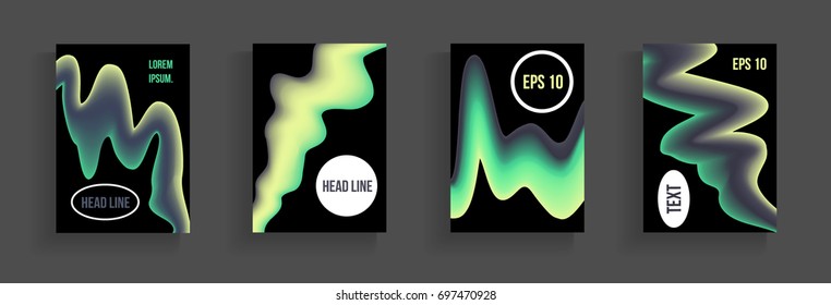 Modern abstract cover. Bright gradient composition. Futuristic design. Eps10 vector.