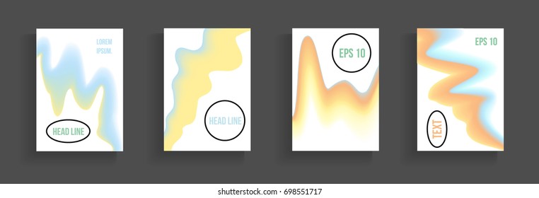 Modern abstract cover. Bright gradient composition. Future futuristic template for banner design, poster, notebook, book.Eps10 vector.