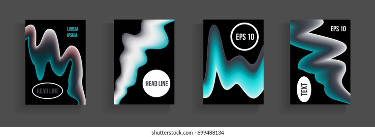 Modern abstract cover. Bright gradient composition. Future futuristic template for banner design, poster, notebook, book.Eps10 vector.