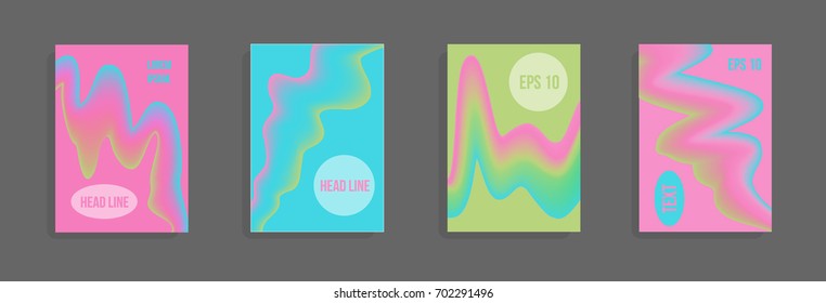 Modern abstract cover. Bright gradient composition. Future futuristic template for banner design, poster, notebook, book.Eps10 vector.