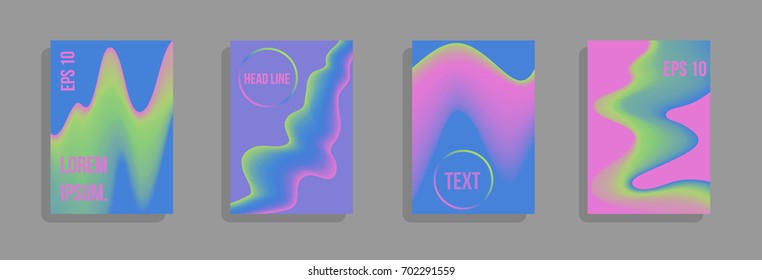 Modern abstract cover. Bright gradient composition. Future futuristic template for banner design, poster, notebook, book.Eps10 vector.