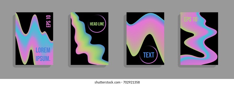Modern abstract cover. Bright gradient composition. Future futuristic template for banner design, poster, notebook, book.Eps10 vector.