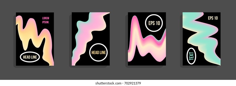 Modern abstract cover. Bright gradient composition. Future futuristic template for banner design, poster, notebook, book.Eps10 vector.