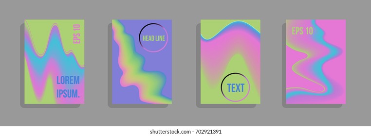 Modern abstract cover. Bright gradient composition. Future futuristic template for banner design, poster, notebook, book.Eps10 vector.