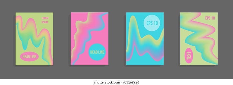 Modern abstract cover. Bright gradient composition. Future futuristic template for banner design, poster, notebook, book.Eps10 vector.
