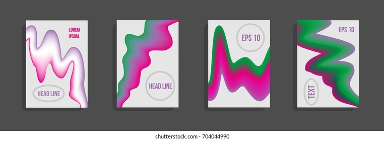 Modern abstract cover. Bright gradient composition. Future futuristic template for banner design, poster, notebook, book.Eps10 vector.