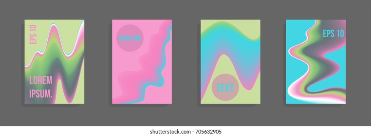 Modern abstract cover. Bright gradient composition. Future futuristic template for banner design, poster, notebook, book.Eps10 vector.