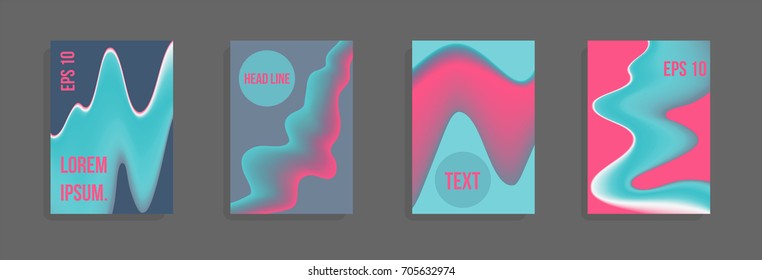 Modern abstract cover. Bright gradient composition. Future futuristic template for banner design, poster, notebook, book.Eps10 vector.