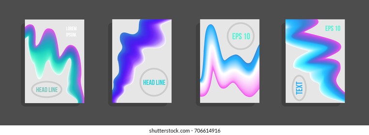 Modern abstract cover. Bright gradient composition. Future futuristic template for banner design, poster, notebook, book.Eps10 vector.