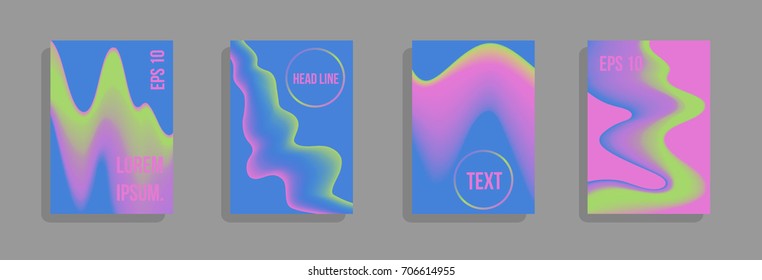 Modern abstract cover. Bright gradient composition. Future futuristic template for banner design, poster, notebook, book.Eps10 vector.