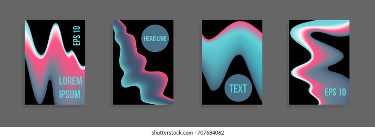 Modern abstract cover. Bright gradient composition. Future futuristic template for banner design, poster, notebook, book.Eps10 vect
