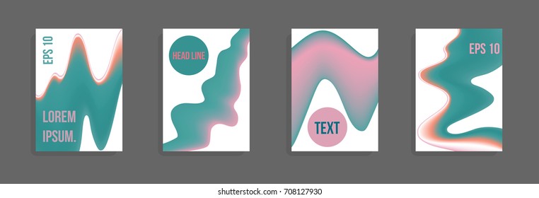 Modern abstract cover. Bright gradient composition. Future futuristic template for banner design, poster, notebook, book.Eps10 vector.