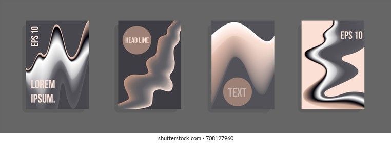 Modern abstract cover. Bright gradient composition. Future futuristic template for banner design, poster, notebook, book.Eps10 vector.