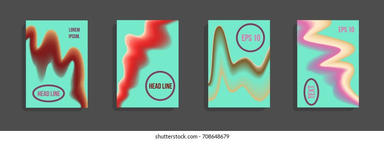 Modern abstract cover. Bright gradient composition. Future futuristic template for banner design, poster, notebook, book.Eps10 vector.