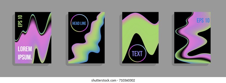 Modern abstract cover. Bright gradient composition. Future futuristic template for banner design, poster, notebook, book.Eps10 vector.