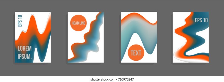 Modern abstract cover. Bright gradient composition. Future futuristic template for banner design, poster, notebook, book.Eps10 vector.