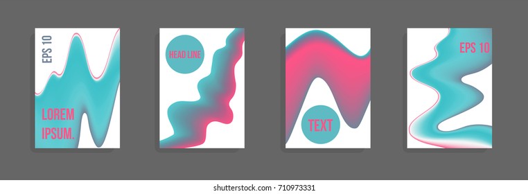 Modern abstract cover. Bright gradient composition. Future futuristic template for banner design, poster, notebook, book.Eps10 vector.