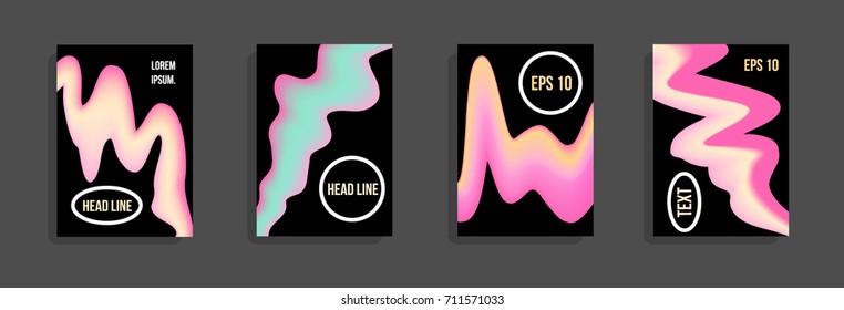 Modern abstract cover. Bright gradient composition. Future futuristic template for banner design, poster, notebook, book.Eps10 vector.