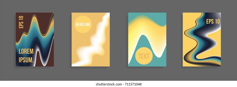 Modern abstract cover. Bright gradient composition. Future futuristic template for banner design, poster, notebook, book.Eps10 vector.