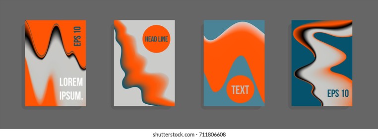 Modern abstract cover. Bright gradient composition. Future futuristic template for banner design, poster, notebook, book.Eps10 vector.