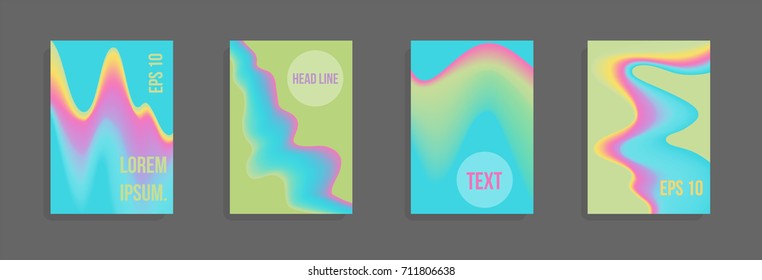 Modern abstract cover. Bright gradient composition. Future futuristic template for banner design, poster, notebook, book.Eps10 vector.