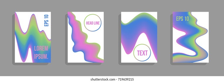Modern abstract cover. Bright gradient composition. Future futuristic template for banner design, poster, notebook, book.Eps10 vector.