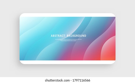 Modern abstract cover. Abstract colorful curve line. Cool gradient shapes. Graphic concept for your design
