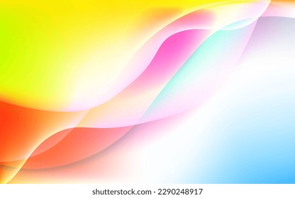 Modern abstract cover. Abstract colorful curve line. Cool gradient shapes. Graphic concept for your design.