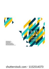 Modern abstract cover colorfull style