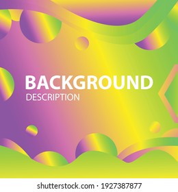 Modern abstract cover. Composition of cool gradient shapes with attractive colors that are suitable for banner or poster backgrounds.