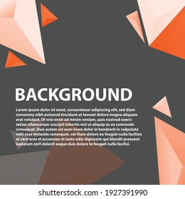 Modern abstract cover. A composition of cool gradient shapes with attractive colors suitable for banner or poster backgrounds. Crystal object. Illustrations and vectors.