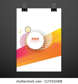 Modern abstract cover. Cool gradient waves composition. Eps10 vector.