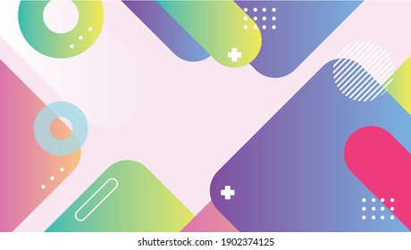 Modern abstract cover. Cool gradient shapes composition. Eps10 vector