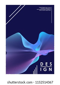 Modern abstract cover dark background