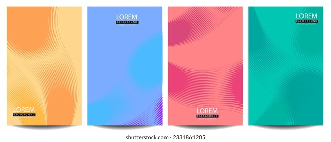 Moderne abstrakte Cover Design-Vorlage. Geometrische Halftongradienten. Zukünftige geometrische Muster.