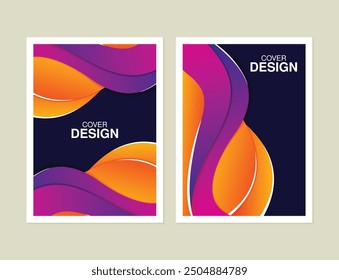 Plantilla de diseño de cubierta abstracta moderna