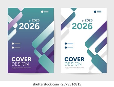 Modern Abstract Cover Design Templates for Business with Geometric Gradients