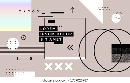 Modern abstract cover, minimal cover design. Colorful geometric background, vector illustration.