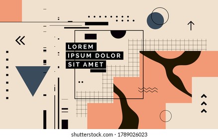 Modern abstract cover, minimal cover design. Colorful geometric background, vector illustration.