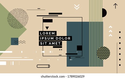 Modern abstract cover, minimal cover design. Colorful geometric background, vector illustration.