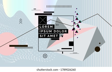 Modern abstract cover, minimal cover design. Colorful geometric background, vector illustration.
